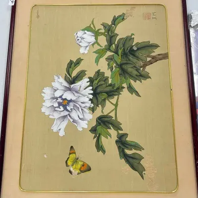 Japanese Flower Painting & Floral Poster Set + Tuscan Flower Picture 
