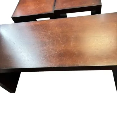 Unique Wooden Coffee Table And Chairs 