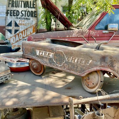 Sale Photo Thumbnail #419: Outside old peddle car