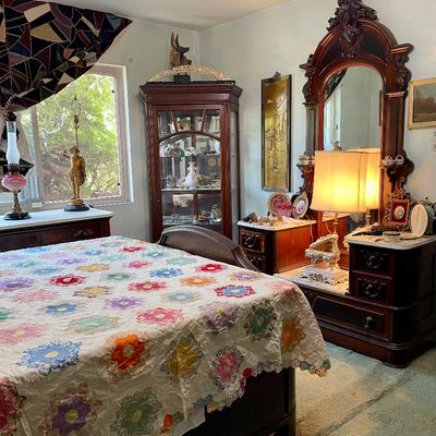 Victorian Renaissance Revival  Dresser with marble top 
