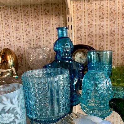 Sale Photo Thumbnail #251: Blue glass 
