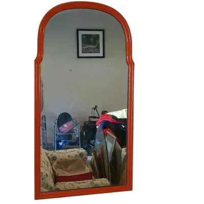 TJ251 Vintage Lacquered Wood Mirror
