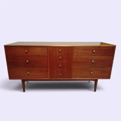 TJ227 Kipp Stewart for Drexel Mid-Century 10 Drawer Dresser