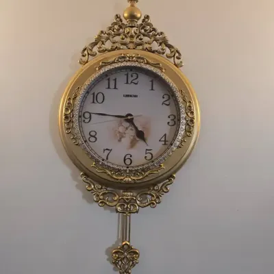 Beautiful lisheng pendulum wall clock in excellent working condition