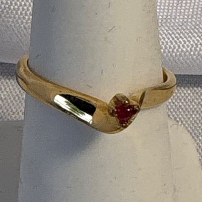 Sale Photo Thumbnail #188: Ring is size 7 and marked 18KT HGE. 15” chain marked 12K G.F.  No markings on 24” herringbone necklace. See pictures