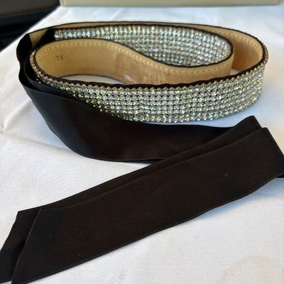 Sale Photo Thumbnail #509: Rhinestone part is 38”x1.5”