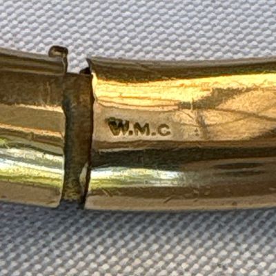 Sale Photo Thumbnail #495: Marked with W.M.C. Probably 12k gold plated