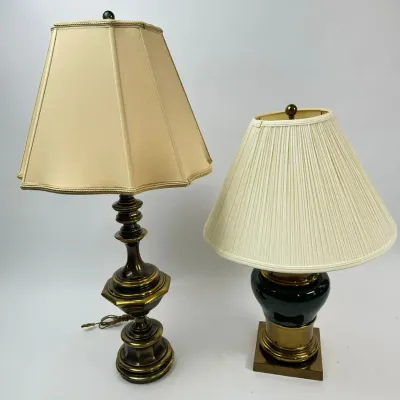 Brass Table Lamp Set