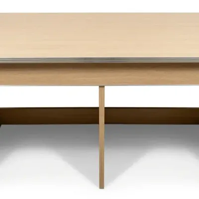 Vintage Laminate Double-Pedestal Work Bench / Craft Table