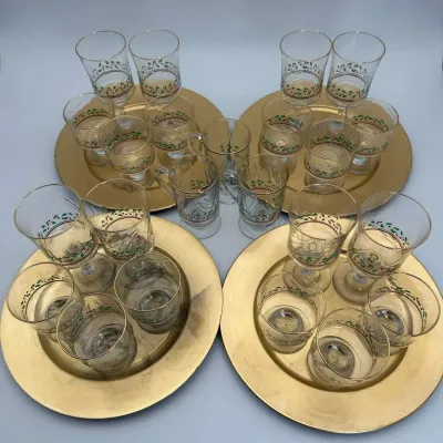 Christmas Holiday Glassware Set