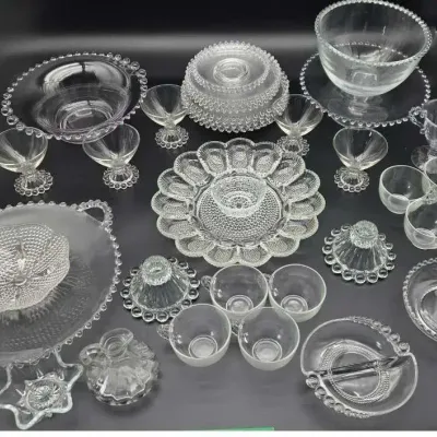 Anchor Hocking Clear Glass Serving Lot
