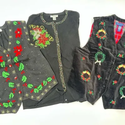 Christmas Sweater Vest Lot
