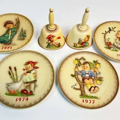 M.J. Hummel Annual Plates & Bells Lot