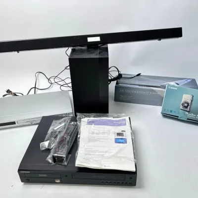 Samsung DVD VCR Combo, JVC DVD Player & Soundbar Electronics Bundle