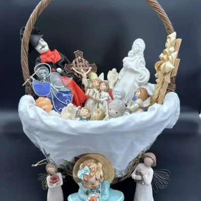 Religious Figurines & Angel Decor Collection Lot