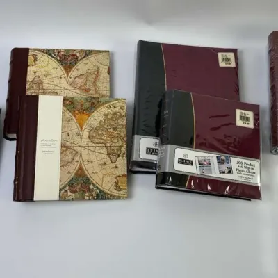 Photo Albums & Executive Binders Lot Burnes of Boston 200 Pocket 4x6 Albums