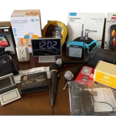 Large Assortment of Electronics, Audio Gear, and Tech Accessories