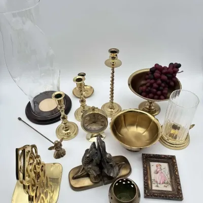 Baldwin Bulova Seiden Brass Decor Lot