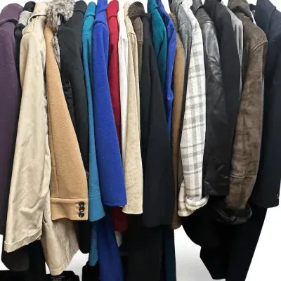 Coat Jacket Lot Wool Leather