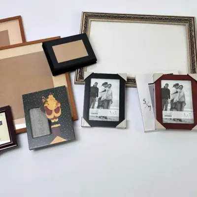 Bulk Picture Frame Lot Malden Burnes Wood Black Cherry 4x6 5x7