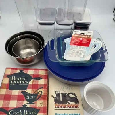 OXO POP Containers Stainless Steel Mixing Bowls Pyrex Baking Dish