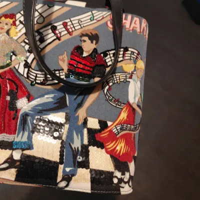New 2 PC Sequin Purse of Diner/Disco and Sock Hop Themes