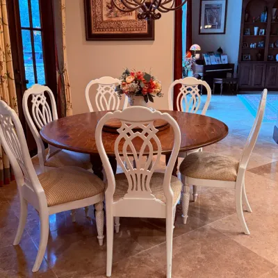 Sale Photo Thumbnail #34: 60"Dia Table, Lazy Susan Not Incl,