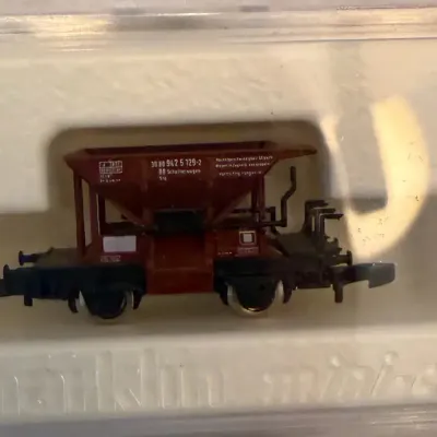 Märklin Mini-Club Z Scale Hopper Freight Car No. 8676 – DB Ballast Wagon in Original Case
