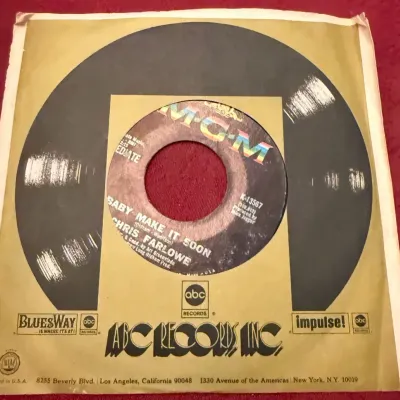 Chris Farlowe Out of Time / Baby Make It Soon 1966 MGM K-13567 45 RPM Vinyl