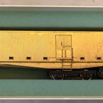 Lambert Associates HO Brass REA Railway Express Agency Refrigerator Express Reefer Car w/ Original B