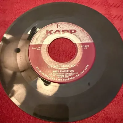 Russ Hamilton Rainbow / We Will Make Love 1957 Kapp K-184X 7-Inch 45 RPM Record
