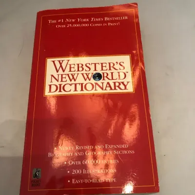 Webster’s New World Dictionary Paperback Revised & Expanded Pocket Books Reference