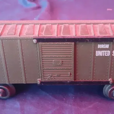 Vintage U.S. Army Ordnance Military Boxcar – O Gauge Tinplate Train Car No. U.S.A.X. 2858