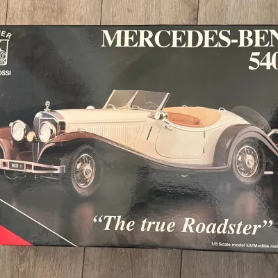 Pocher Rivarossi Mercedes-Benz 540K 1:8 Scale Model Kit Art K91 Vintage Italy Parts/Unbuilt