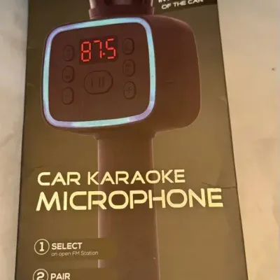 Bass Jaxx Bluetooth Car Karaoke Microphone w/ LED Lights – New in Box