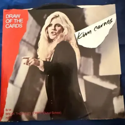 Kim Carnes “Draw of the Cards” 45 RPM Vinyl Record with Picture Sleeve – EMI America 1981