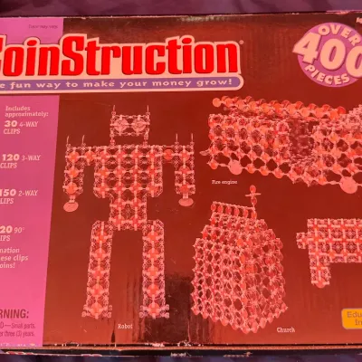 CoinStruction 400+ Piece Coin Building Set Educational Insights EI-4022 Complete in Box