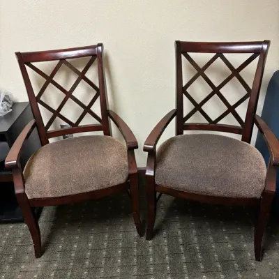 Pair Of Wooden Chairs