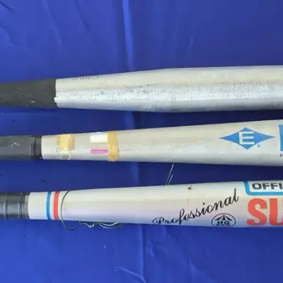 Baseball Bats - Bombat Model #P1116, Easton Model L-6 M-30, Plastic Super Pro, Little League