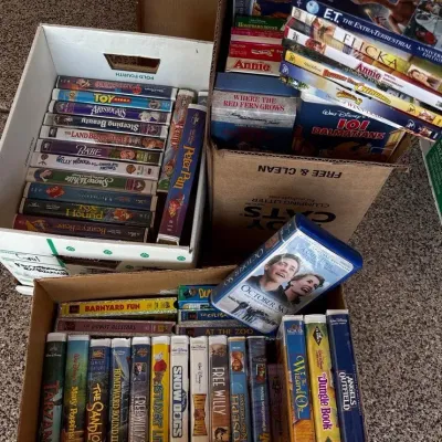 Family Movie Night - VHS + DVDs + CDs - Disney, Classics, Favorites, Black Diamond