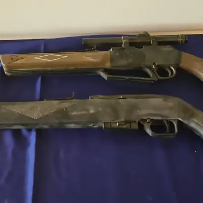 2 Pellet Rifle Guns - Daisy Powerline 880 .177 BB, Crosman AirGuns .177 CAL 