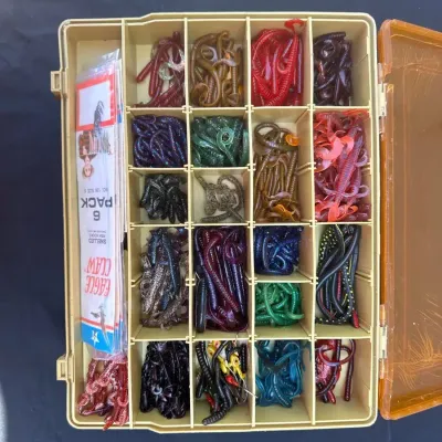 Magnum By Plano 15” Dual Sided Tackle Box w/ Assorted Fishing Bait