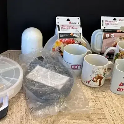 Dads Breakfast - Mugs, Microwave Egg Poacher, Omelet Maker, Melon Cutters