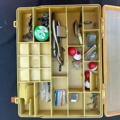 Magnum By Plano 15” Dual Sided Tackle Box With Assorted Fishing Gear