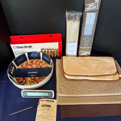 Grilling Items & Table Placemats - Luminarc Diwali, Food Tents, Digital Leave-In Meat Thermometer