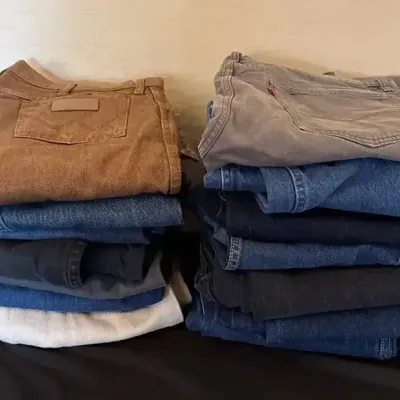 Men’s Jeans - Wrangler, Levi’s, Blue, Black, Tan, Gray, 36x36, Denim