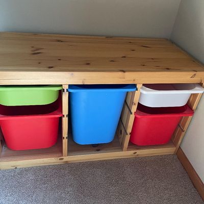 Sale Photo Thumbnail #268: Toy organizer with plastic bins