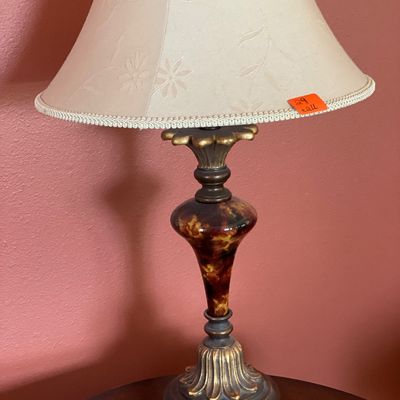 Sale Photo Thumbnail #114: Oval table and lamp
Top does have some flaws