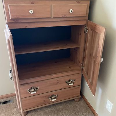 Sale Photo Thumbnail #286: Decorative dresser
Has some damage on the side