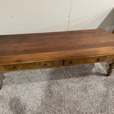 Sale Photo Thumbnail #211: Wood coffee table
Does have some damage on the top